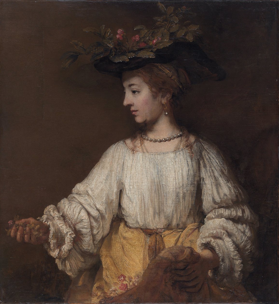 Flóra – Rembrandt van Rijn festménye alkotó: Johannes Vermeer
