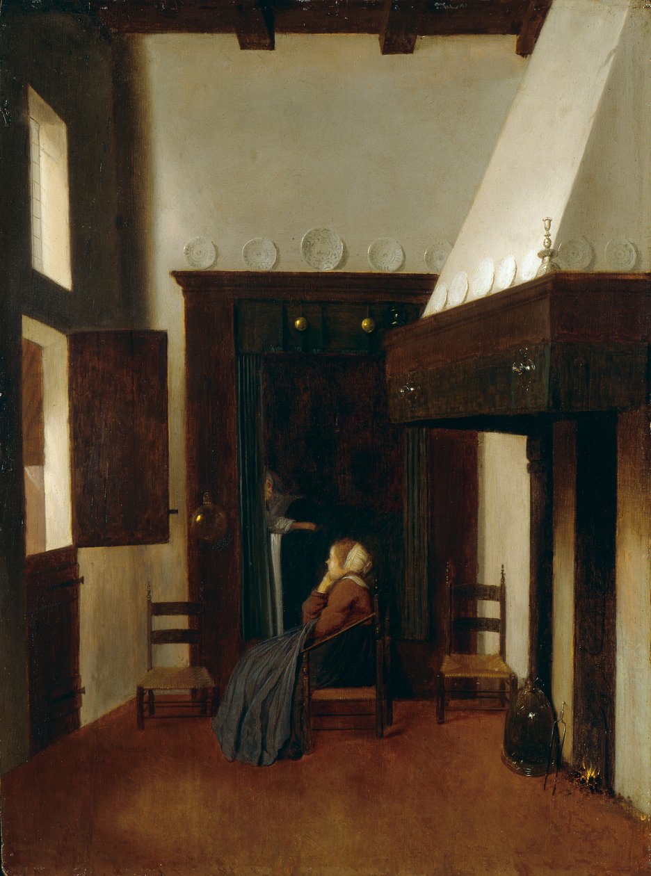A kis nővér, c1654-1670 alkotó: Johannes Vermeer