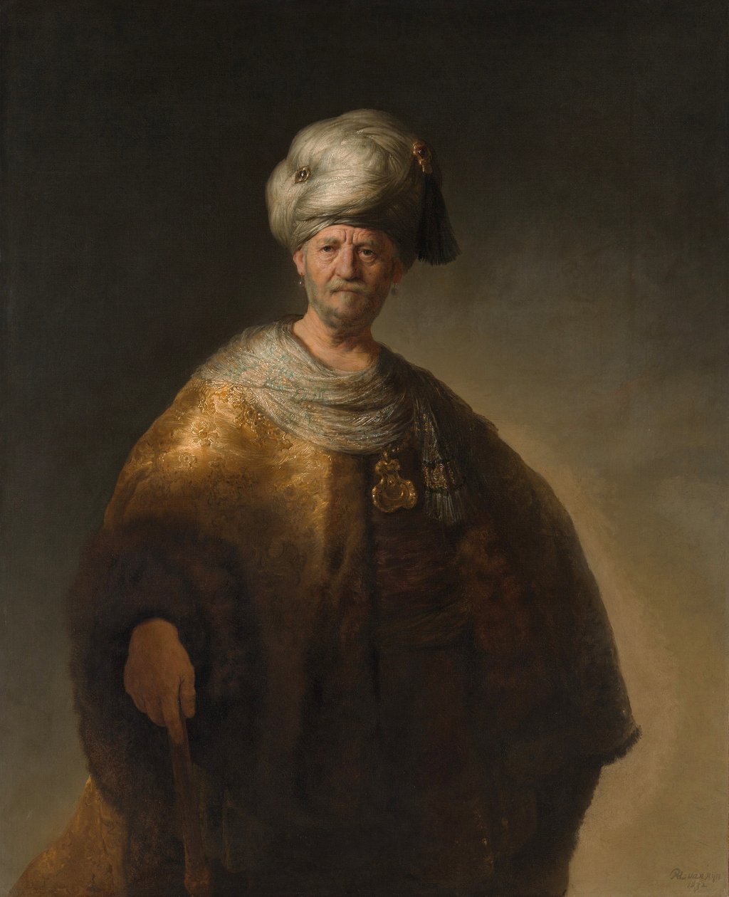 A keleti nemes, más néven A szláv nemes – Rembrandt van Rijn festménye alkotó: Johannes Vermeer