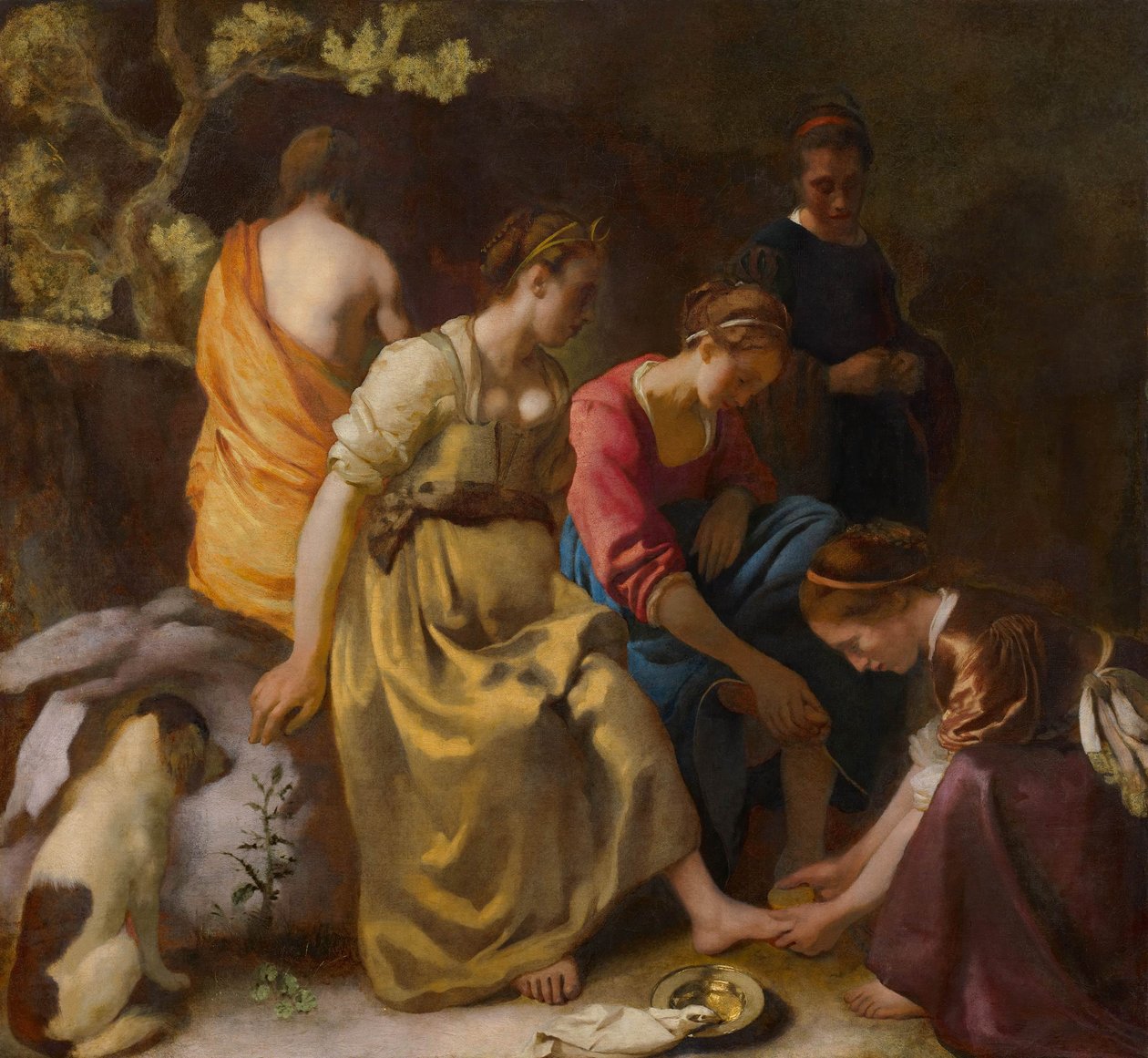 Diana és társai, 1654 körül alkotó: Jan Vermeer van Delft