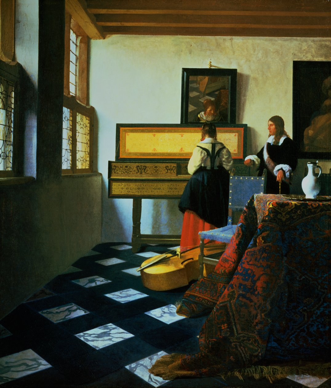 Lady at a Virginal, 1652-1675. alkotó: Jan Vermeer van Delft