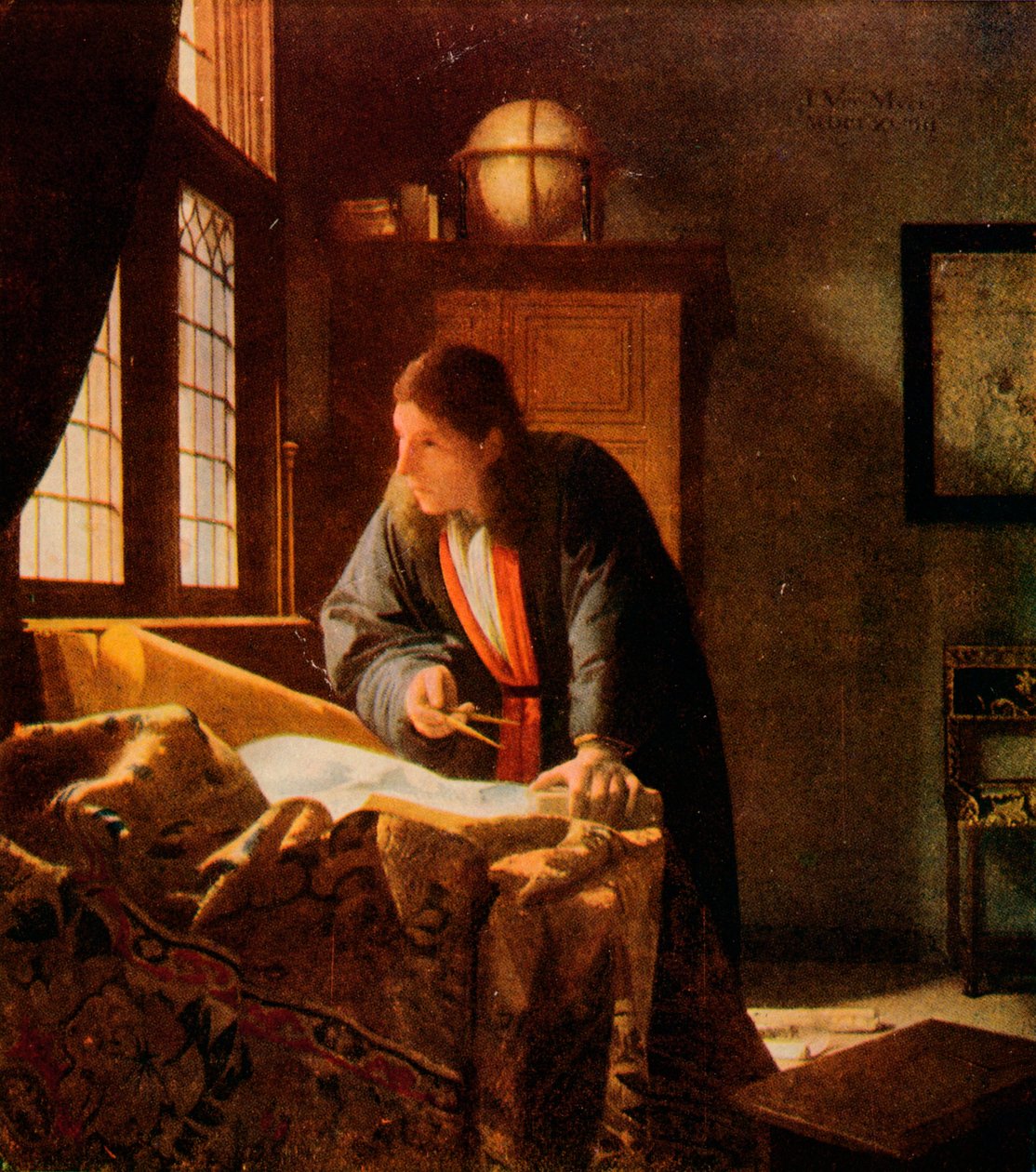 A földrajztudós, 1669, 1911 alkotó: Jan Vermeer van Delft