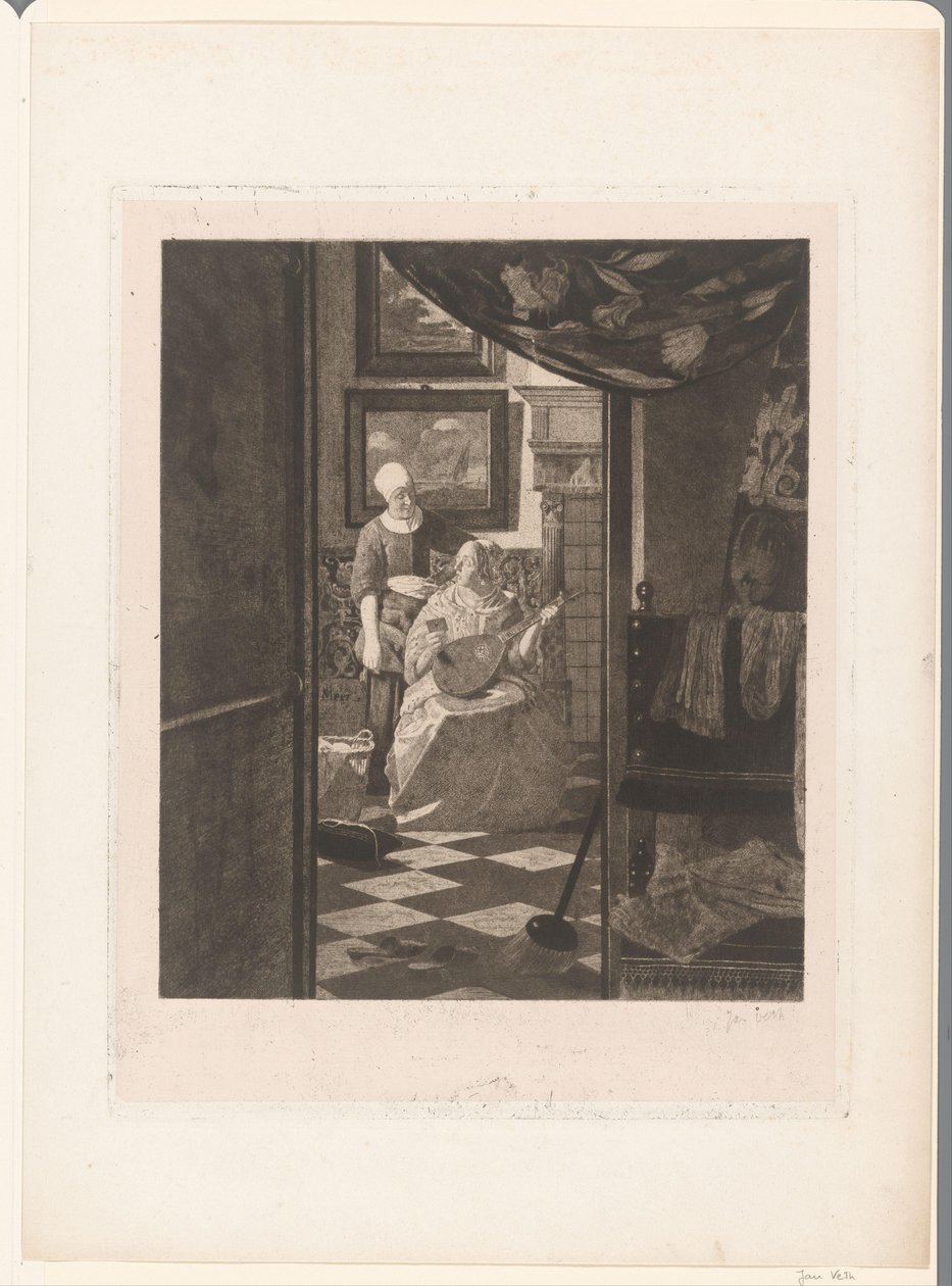 The Love Letter (eredeti cím) alkotó: Jan Veth (signed by artist)