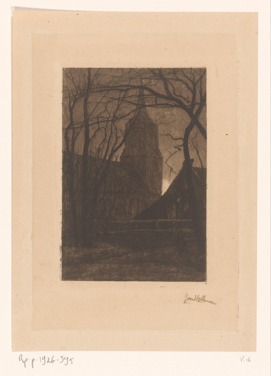 templom Larenben alkotó: Jan Veth (signed by artist)