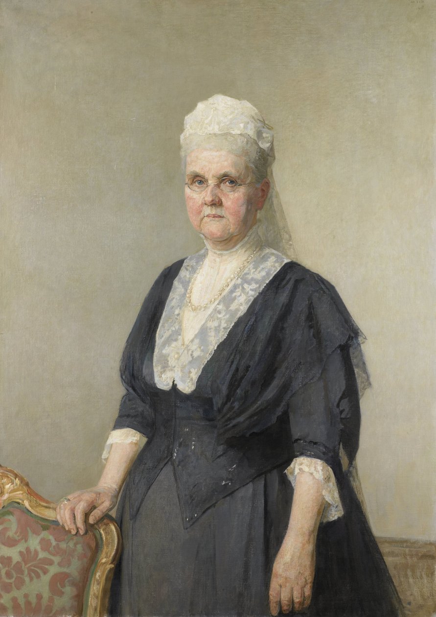 Emma királynő, Waldeck-Pyrmont hercegnője. Vilmos király özvegye III alkotó: Jan Veth
