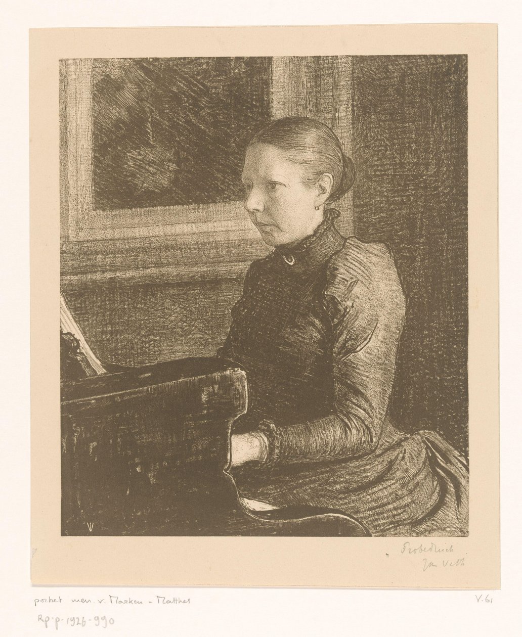Agneta Matthes portréja alkotó: Jan Veth