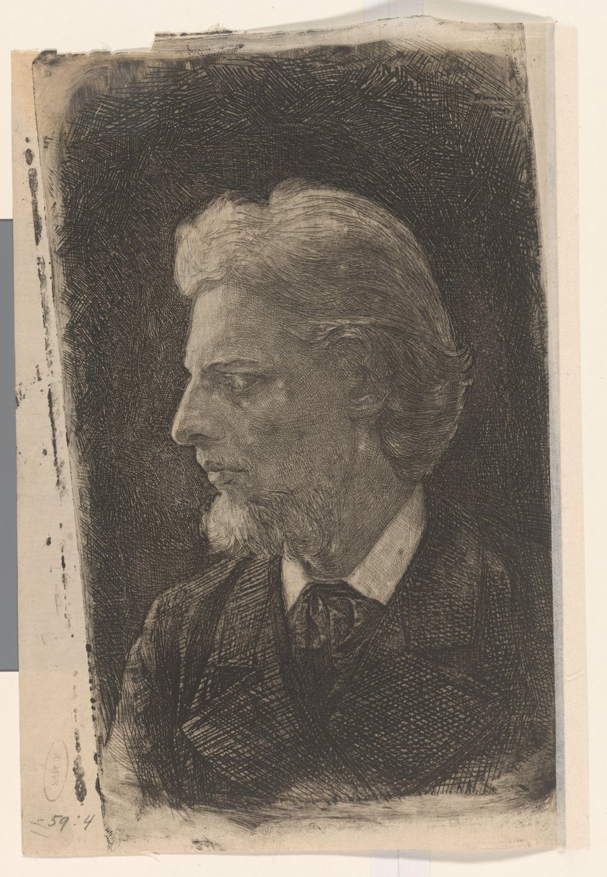 Jacques Perk portréja alkotó: Jan Veth