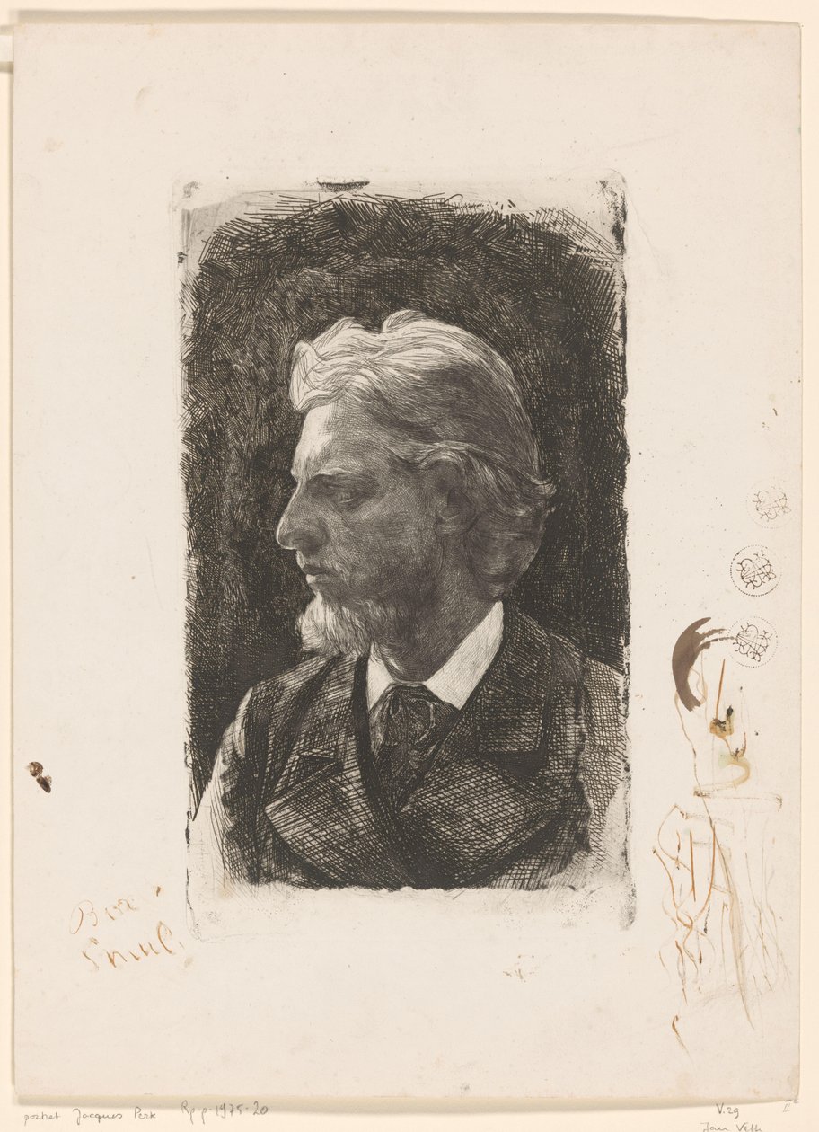 Jacques Perk portréja alkotó: Jan Veth