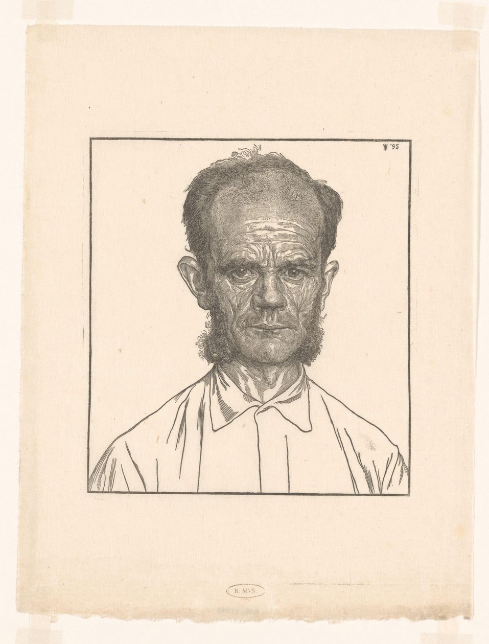 Louw, a kertész portréja alkotó: Jan Veth