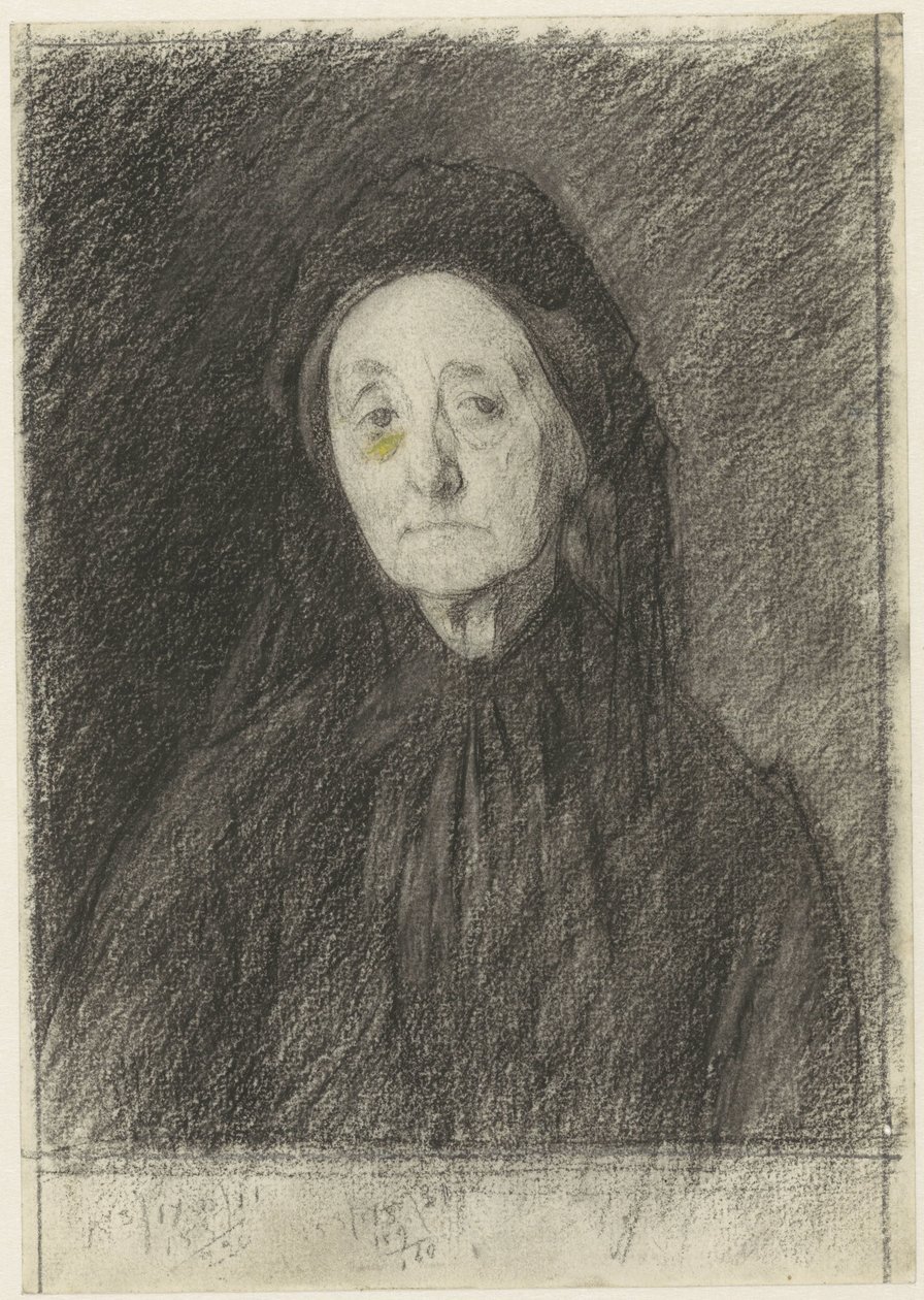 J. H. asszony portréja Giltay-Moll alkotó: Jan Veth