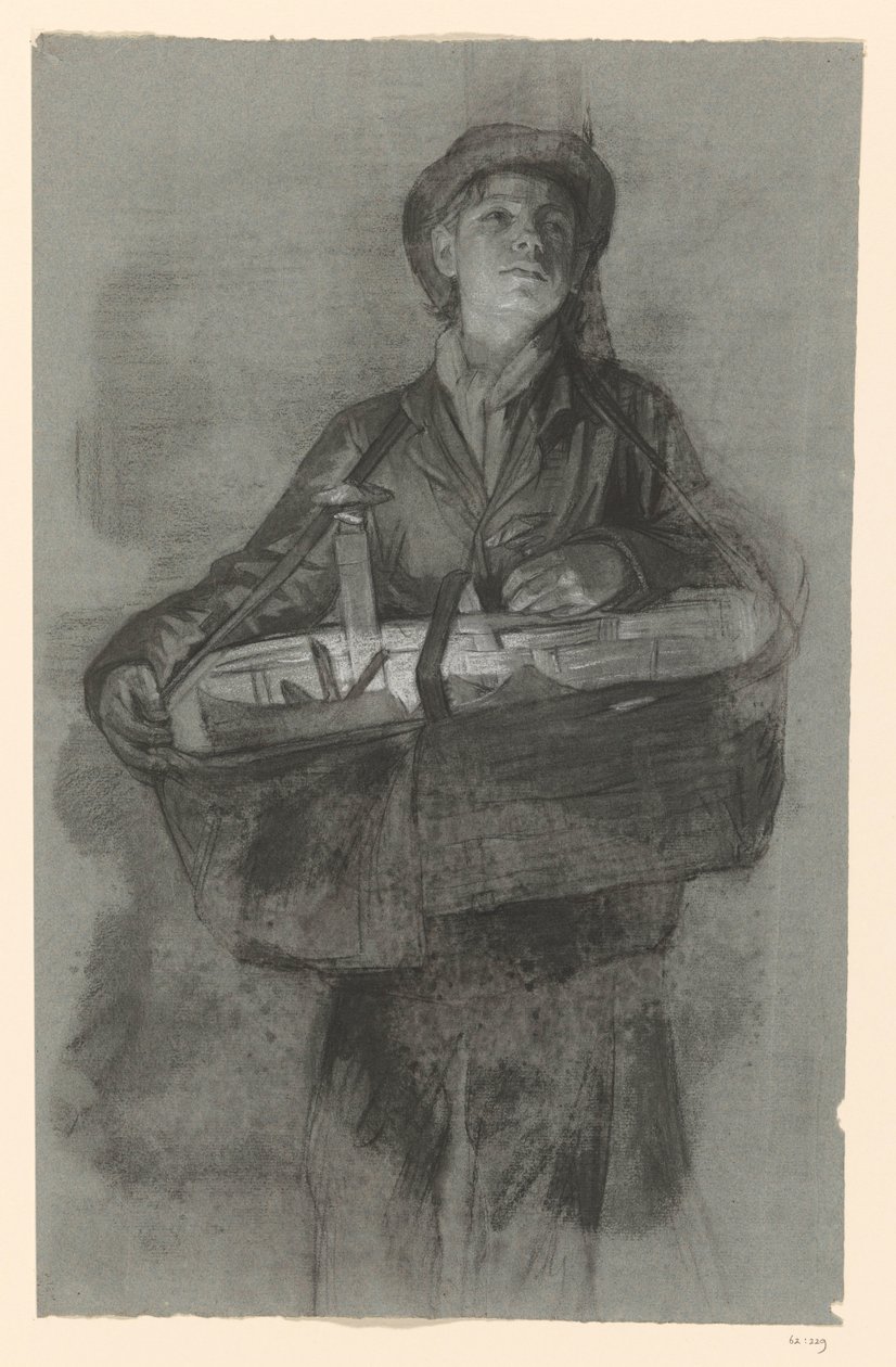Álló fiú kosárral alkotó: Jan Veth