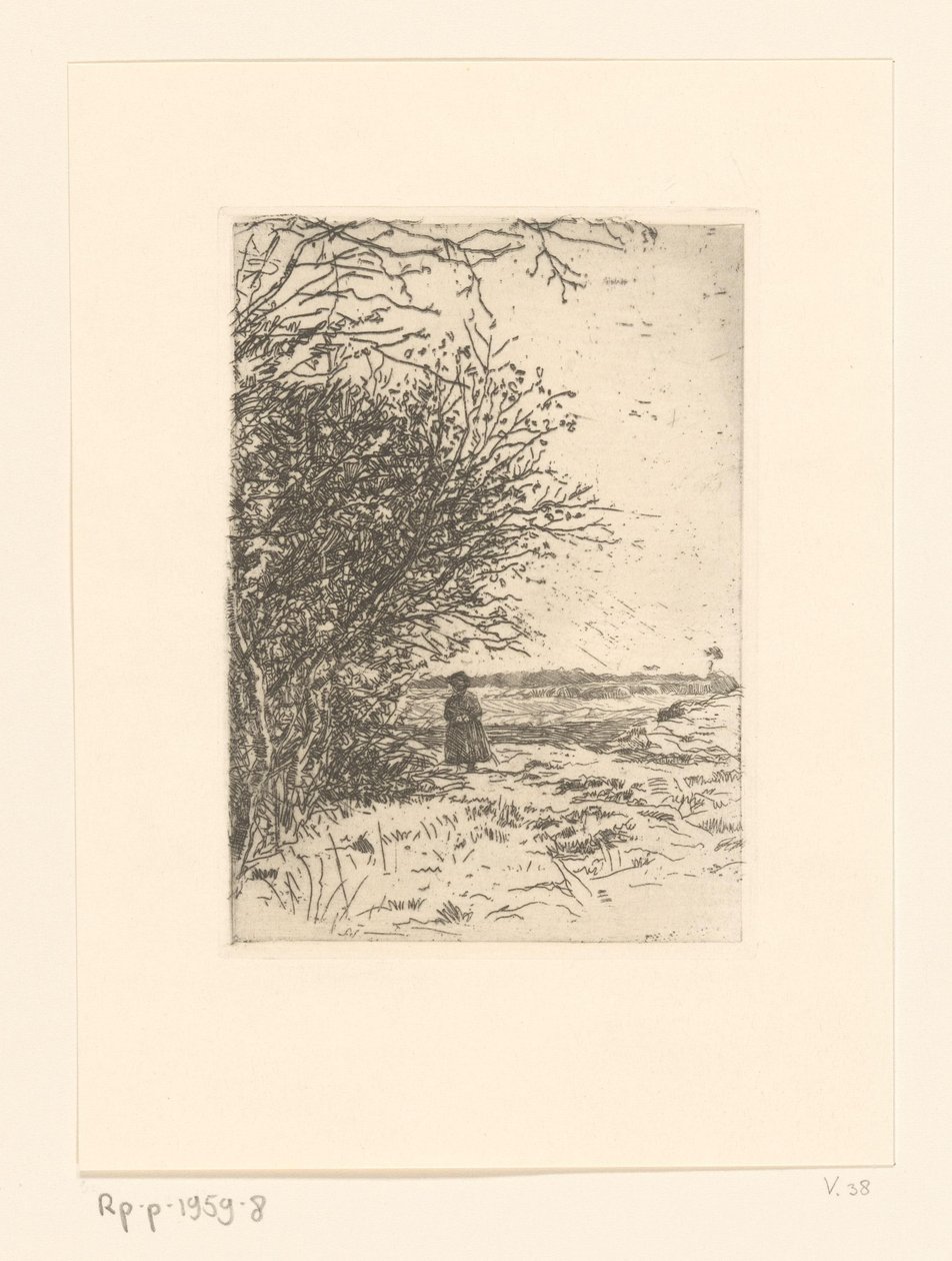Nő a tájban Woman on the Heath (eredeti cím) alkotó: Jan Veth
