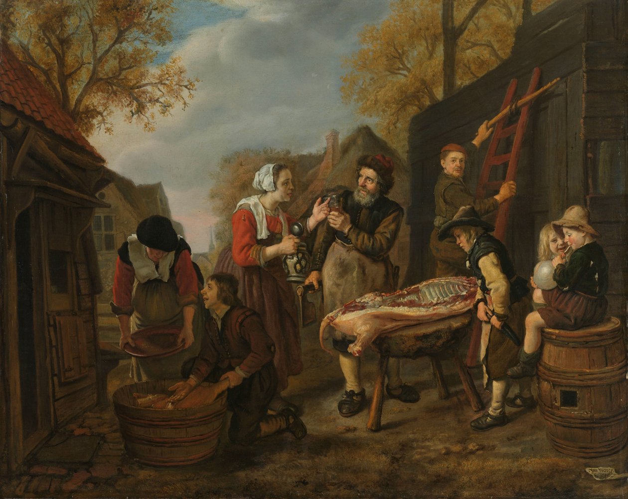 Disznó mészárlása alkotó: Jan Victors