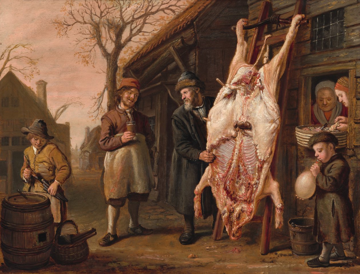 A levágott disznó alkotó: Jan Victors