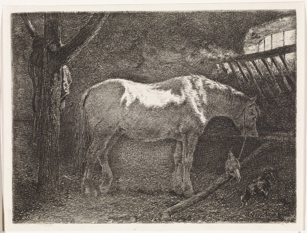 Ló istállóban alkotó: Johannes Martinus Vrolijk