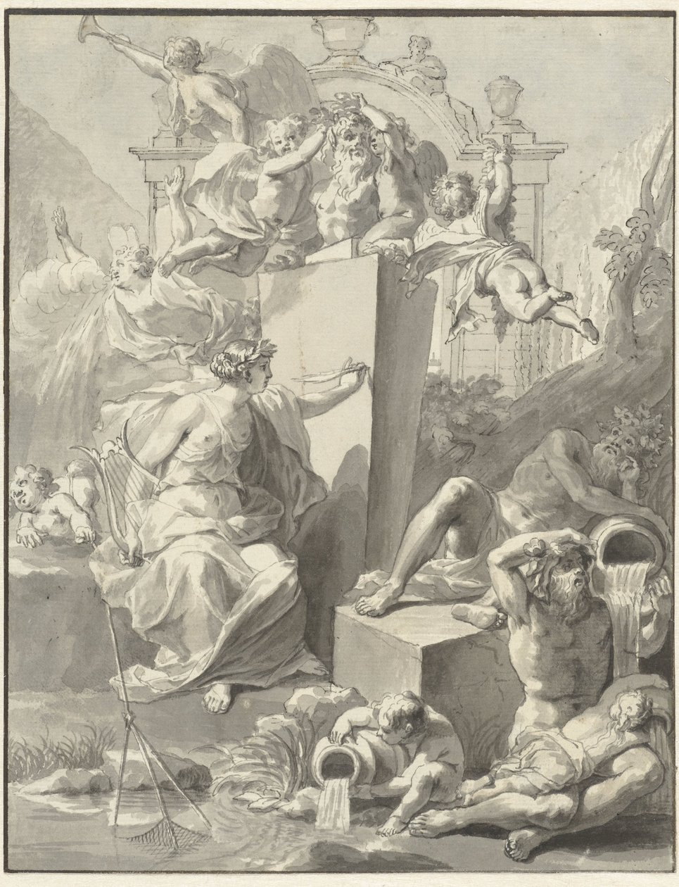 A címlap terve: W. van der Hoeven, Westermeer, 1721 alkotó: Jan Wandelaar