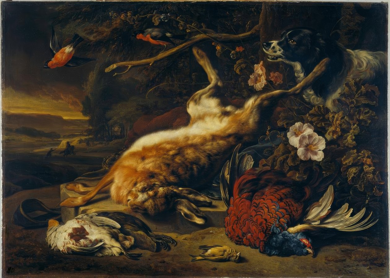 Vadászat csendélet alkotó: Jan Baptist Weenix