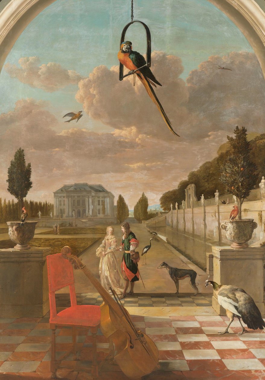Park tájházzal alkotó: Jan Baptist Weenix