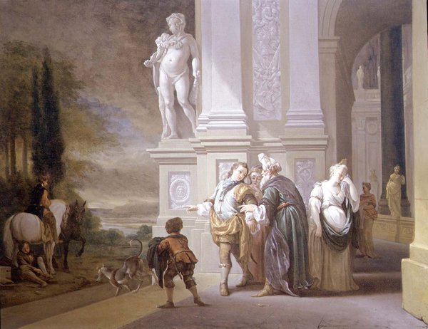 A tékozló fiú távozása alkotó: Jan Baptist Weenix
