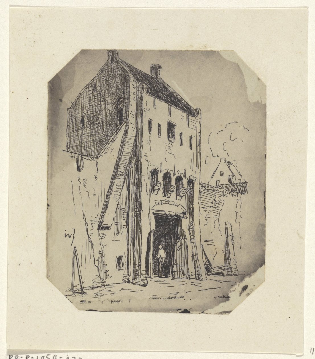 Steigerpoort Leerdamban alkotó: Jan Weissenbruch