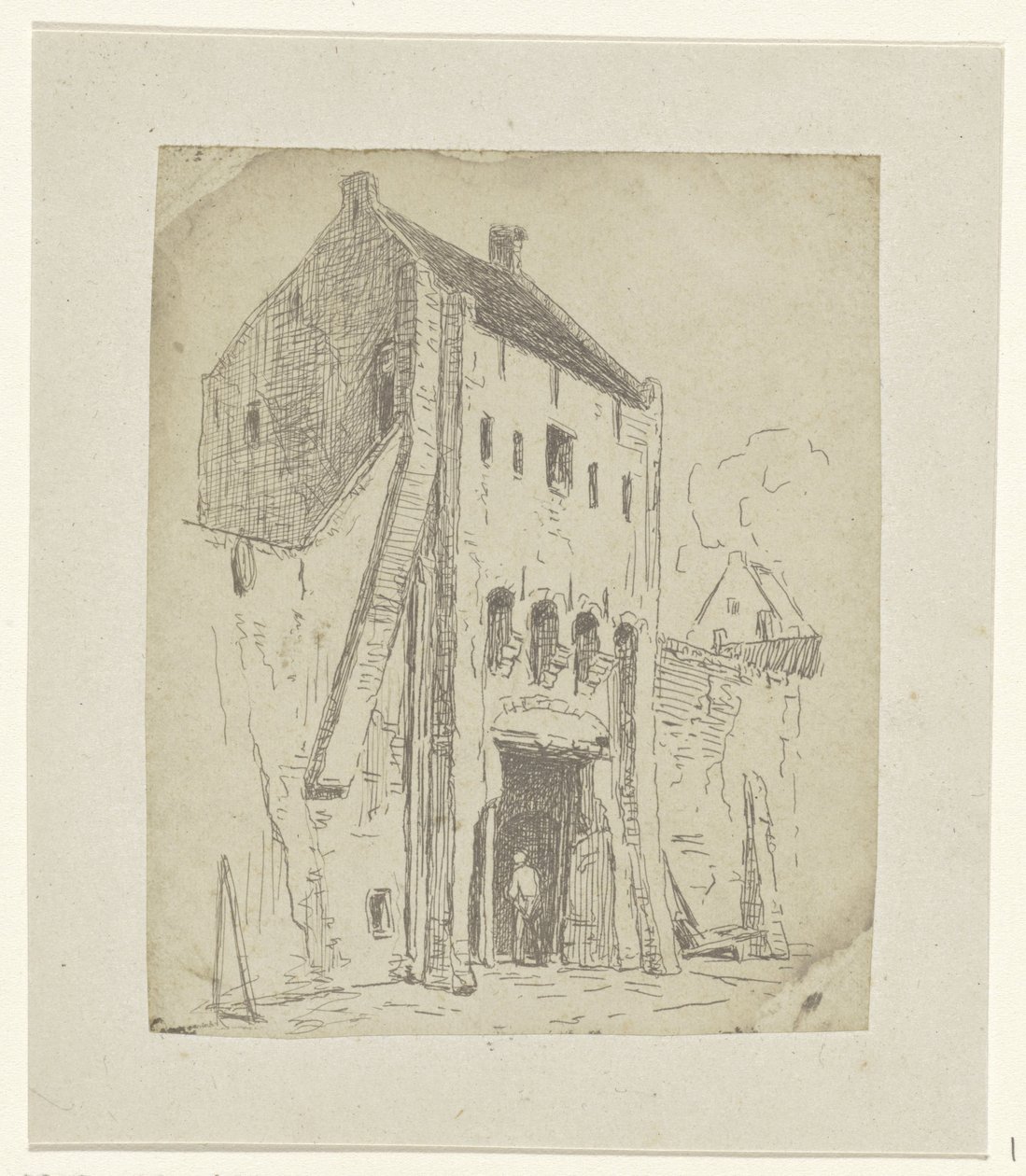 Steigerpoort Leerdamban alkotó: Jan Weissenbruch