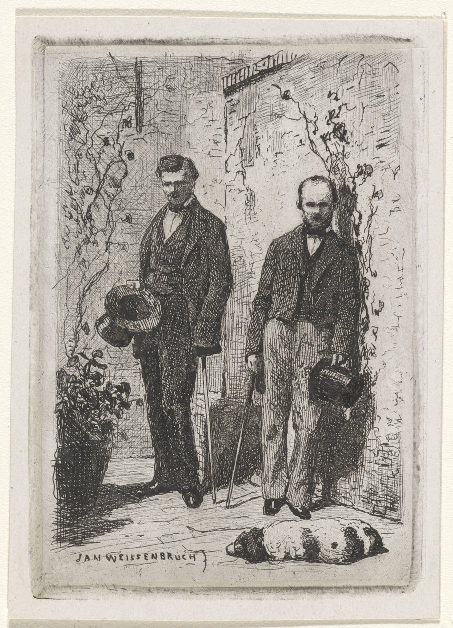 Önarckép Frederik Hendrik Weissenbruch-al alkotó: Jan Weissenbruch