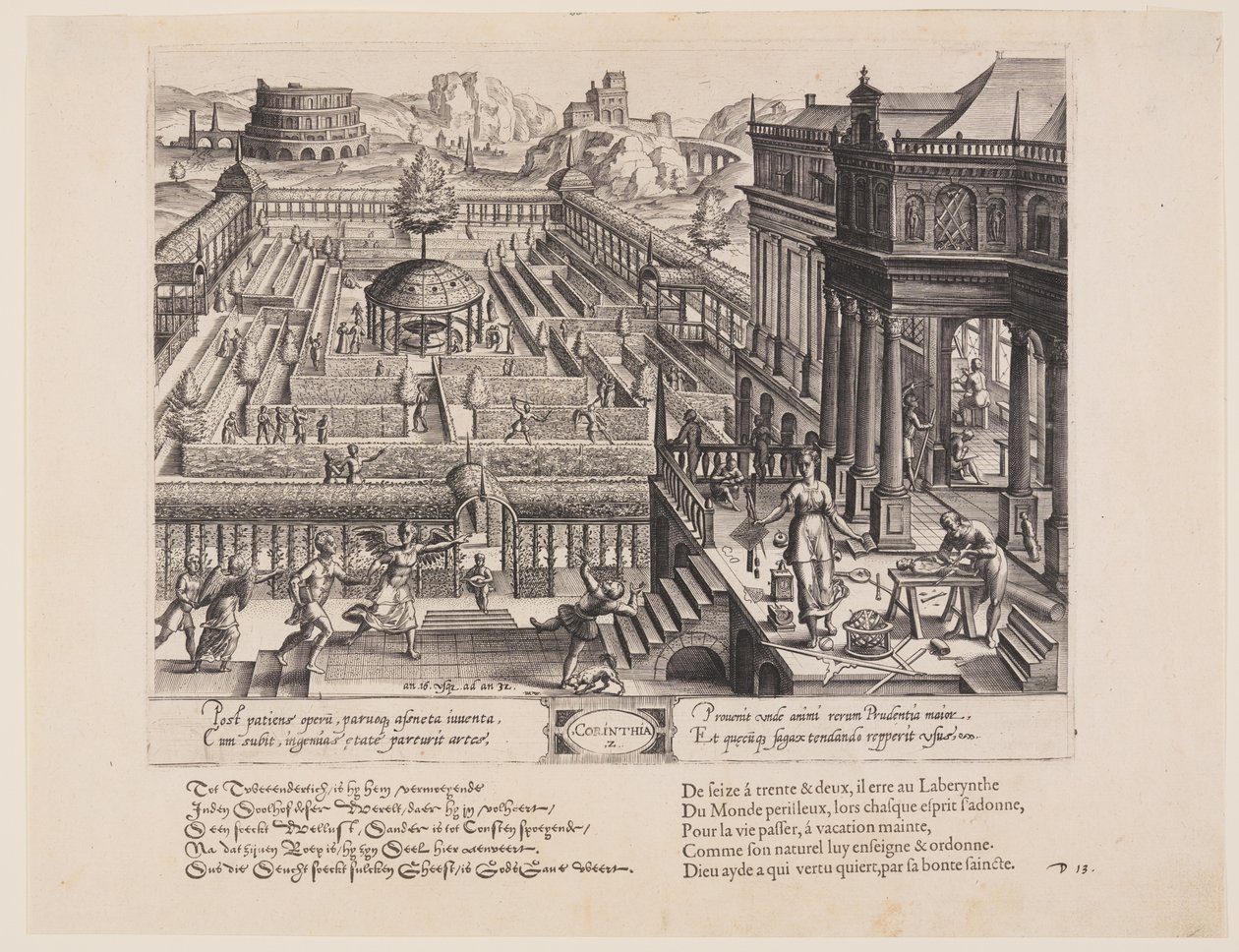 Corinthia, a Theatrum Vitae Humanae (Az ember kora) című könyvből. alkotó: Jan Wierix