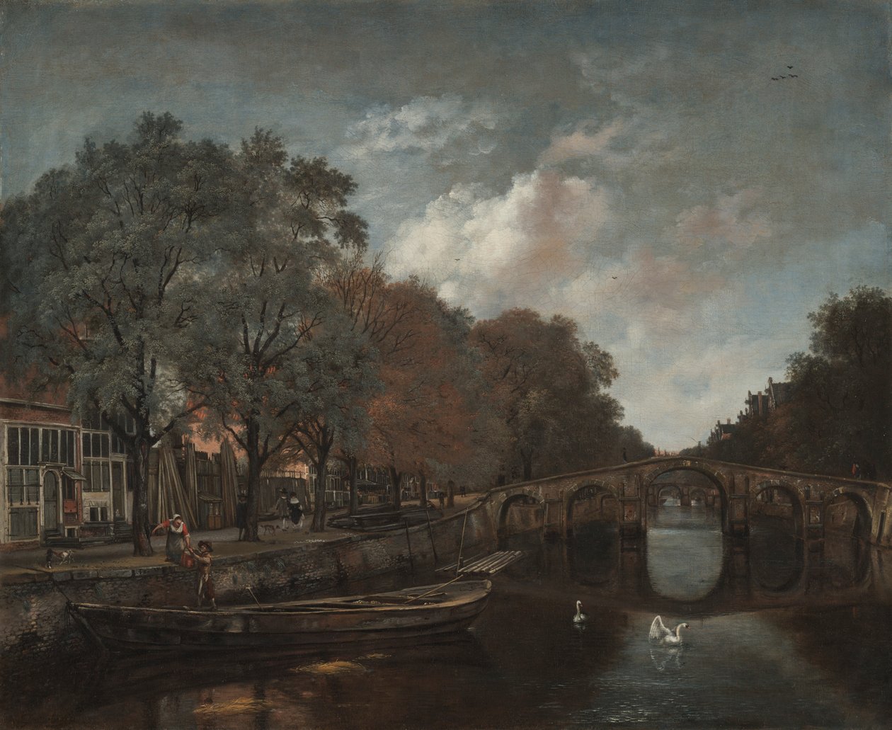 Herengracht, Amszterdam, kb. 1661. alkotó: Jan Wijnants