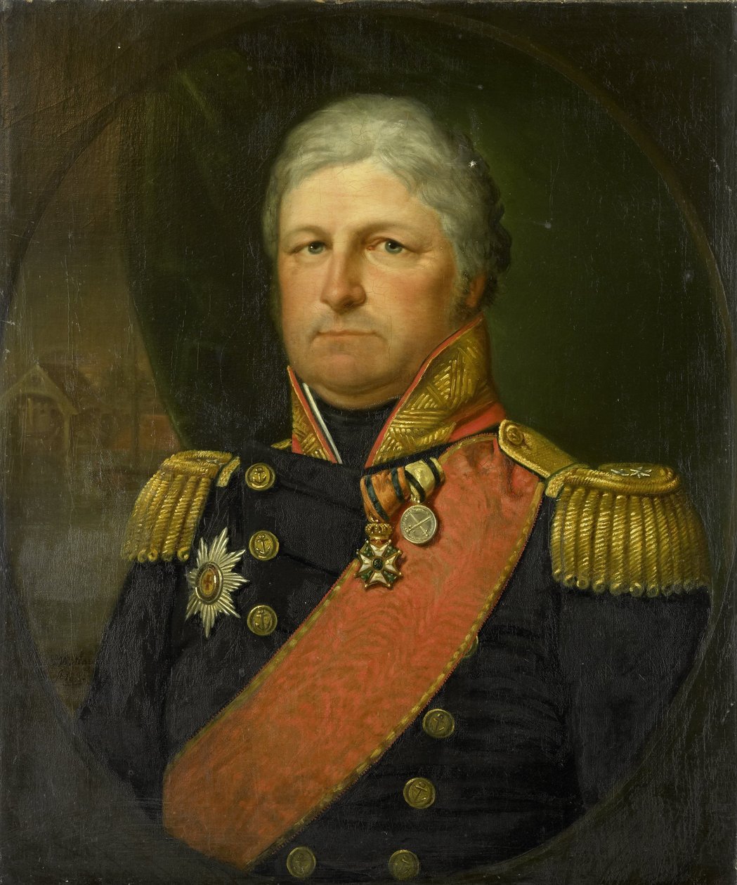 Job Seaburne May ellentengernagy portréja alkotó: Jan Willem May