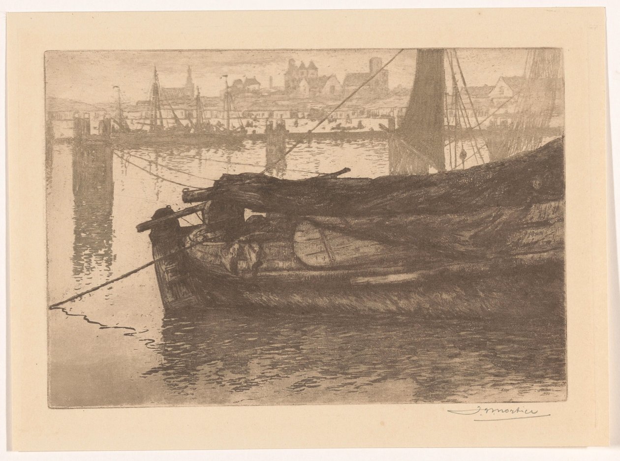 Scheveningen kikötője alkotó: Jan Willem Nortier (signed by artist)
