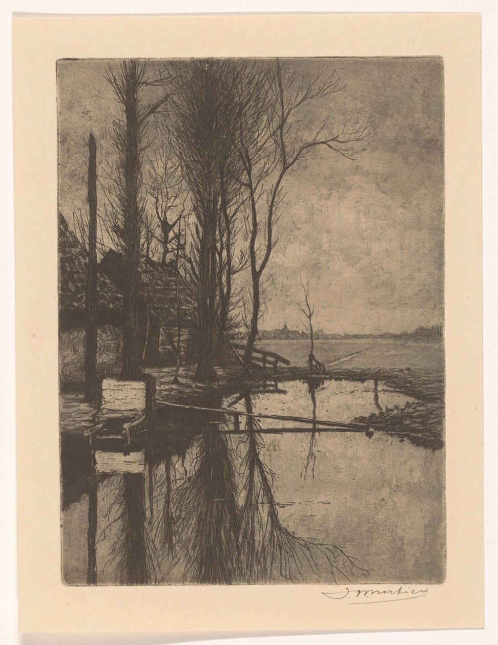 Árok Nootdorpnál alkotó: Jan Willem Nortier (signed by artist)