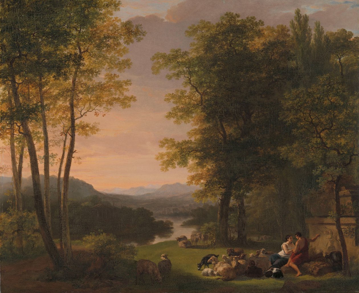 Árkádiai táj alkotó: Jan Willem Pieneman