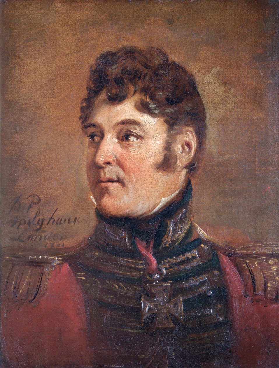 Sir Colin Halkett tábornok, brit katona portréja, 1821. alkotó: Jan Willem Pieneman