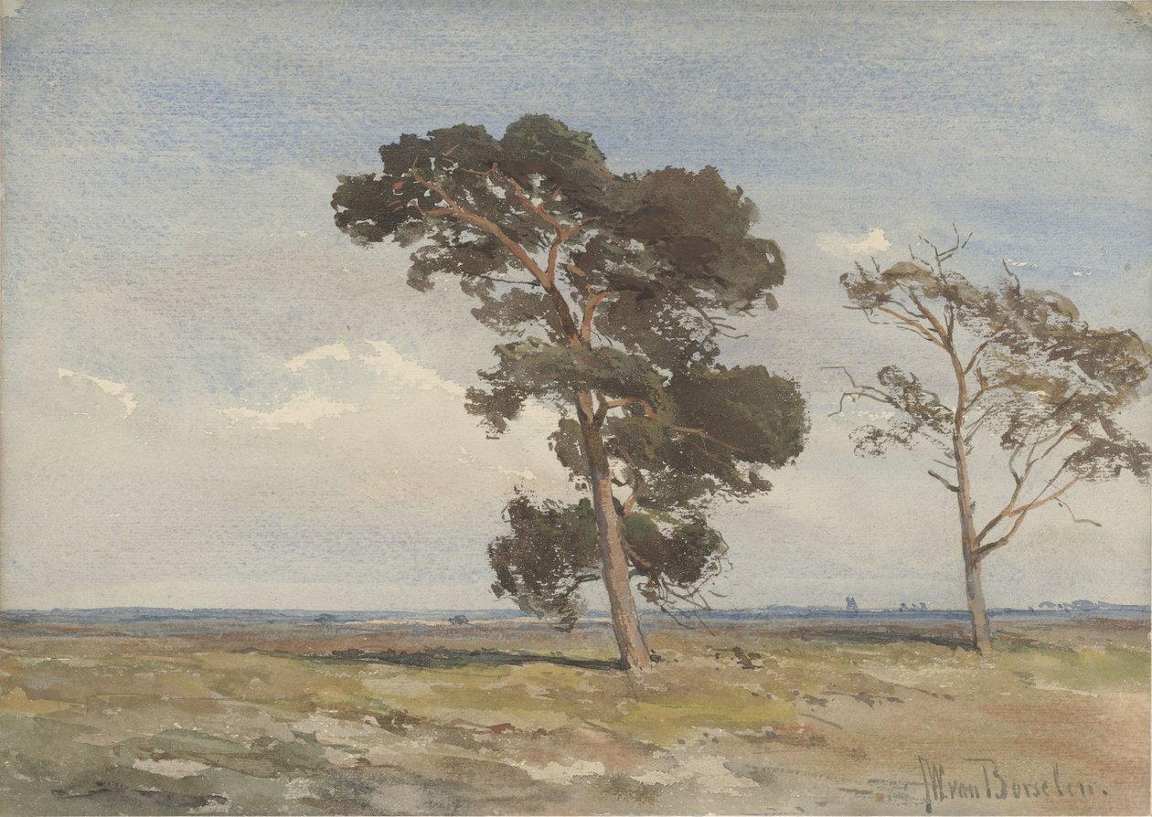 Kilátás a Heath két fával alkotó: Jan Willem van Borselen