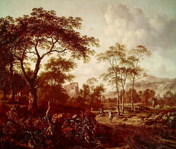 Tájkép (olaj, vászon) alkotó: Jan Wiynants