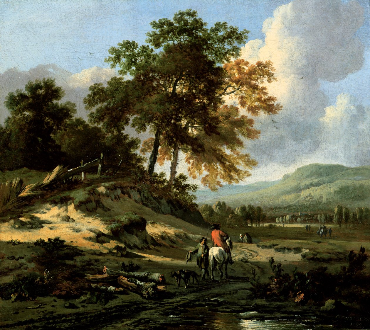 Táj alakokkal, 1679 alkotó: Jan Wiynants