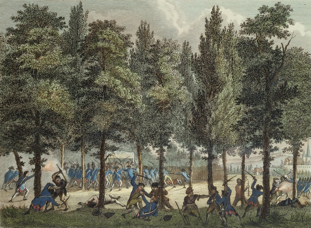 A Marseillais a Champs-Elysees-n, 1792. június 30., metszett Reinier Vinkeles (1741-1816) és Daniel Friday (1765-1822) alkotó: Jan after Bulthuis