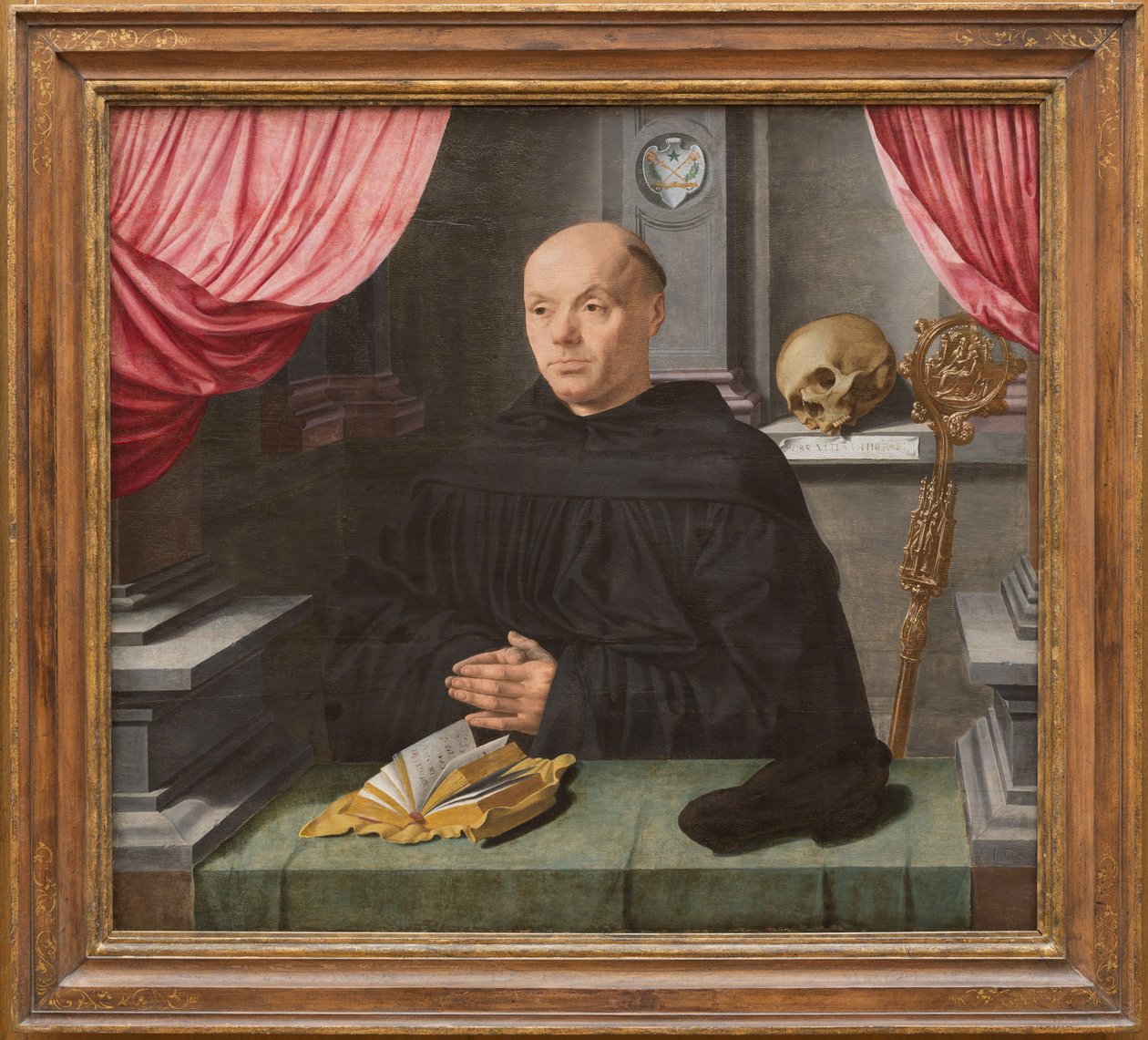 Johann Ingenray apát, 1535 (olaj, tölgyfa panel) alkotó: Jan Gossaert