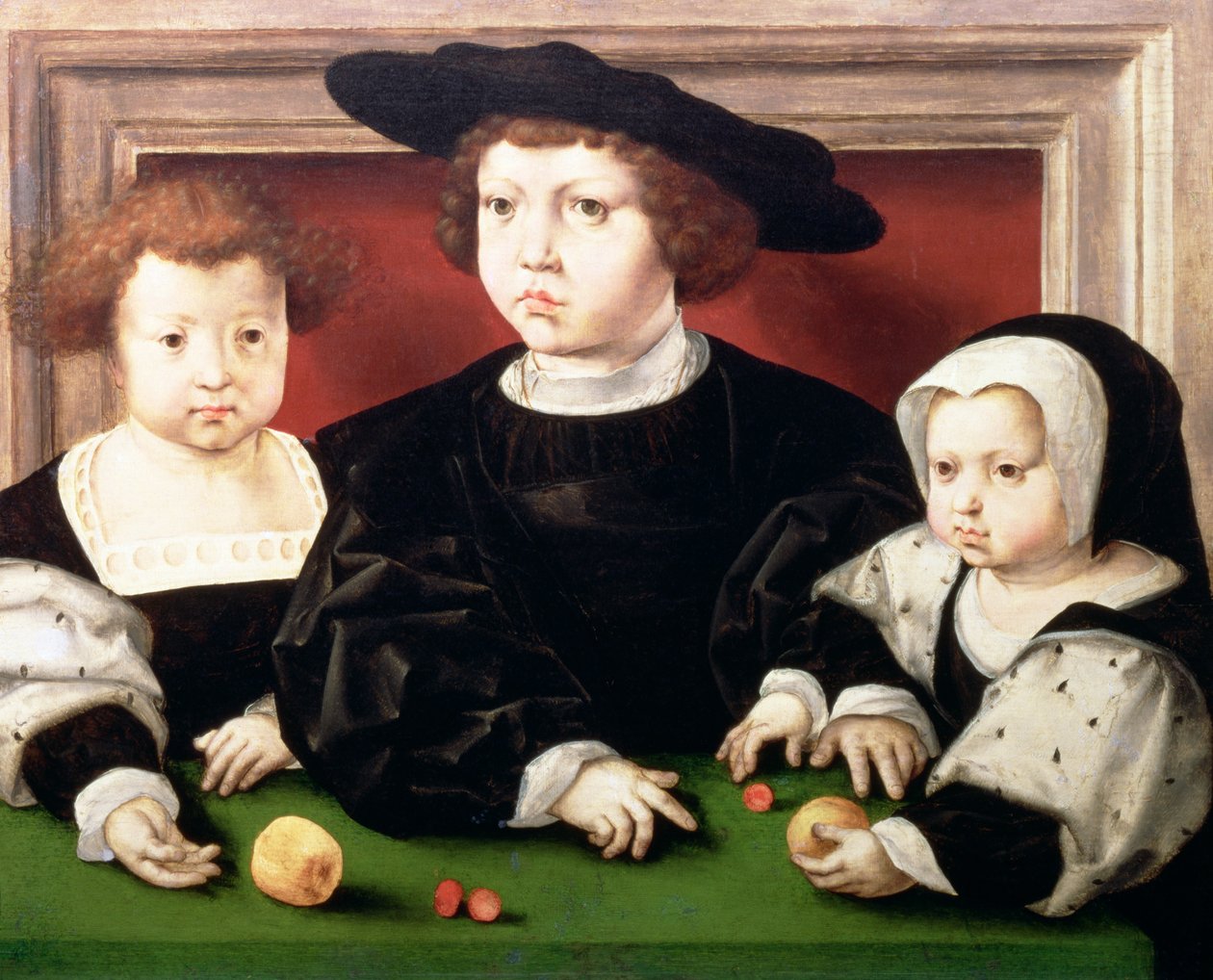 II. Christian dán, norvég és svéd király gyermekei (1481-1559); John, Christina és Dorothea alkotó: Jan Gossaert