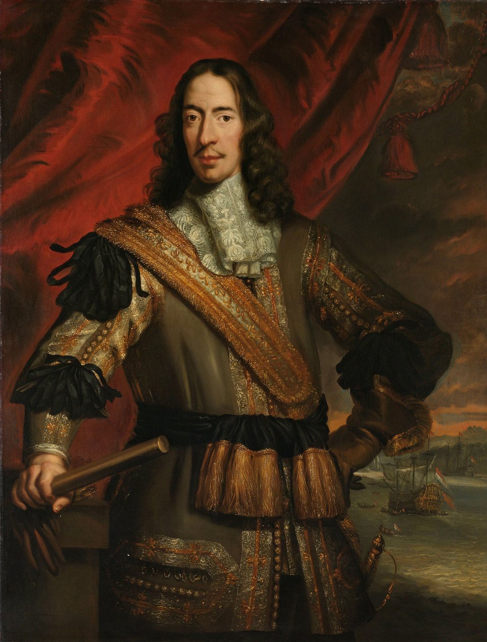 Cornelis de Witt (1623-1672), Dordrecht polgármestere és Putten hadnagya alkotó: Jan de Baen (copy after)
