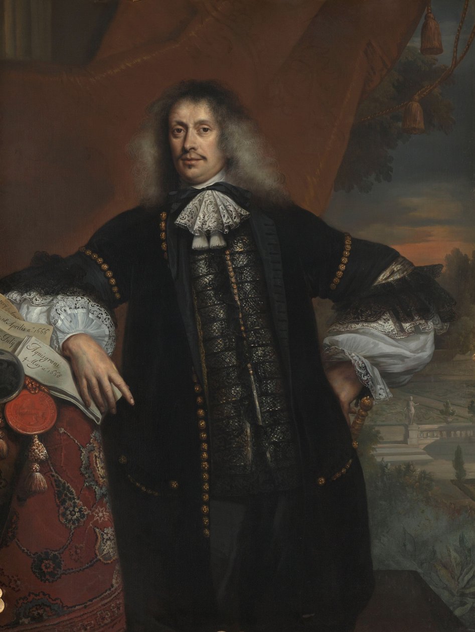 Hieronymus van Beverningk (1614-1690). Teylingen ura. Kormányfizető, 1670 alkotó: Jan de Baen