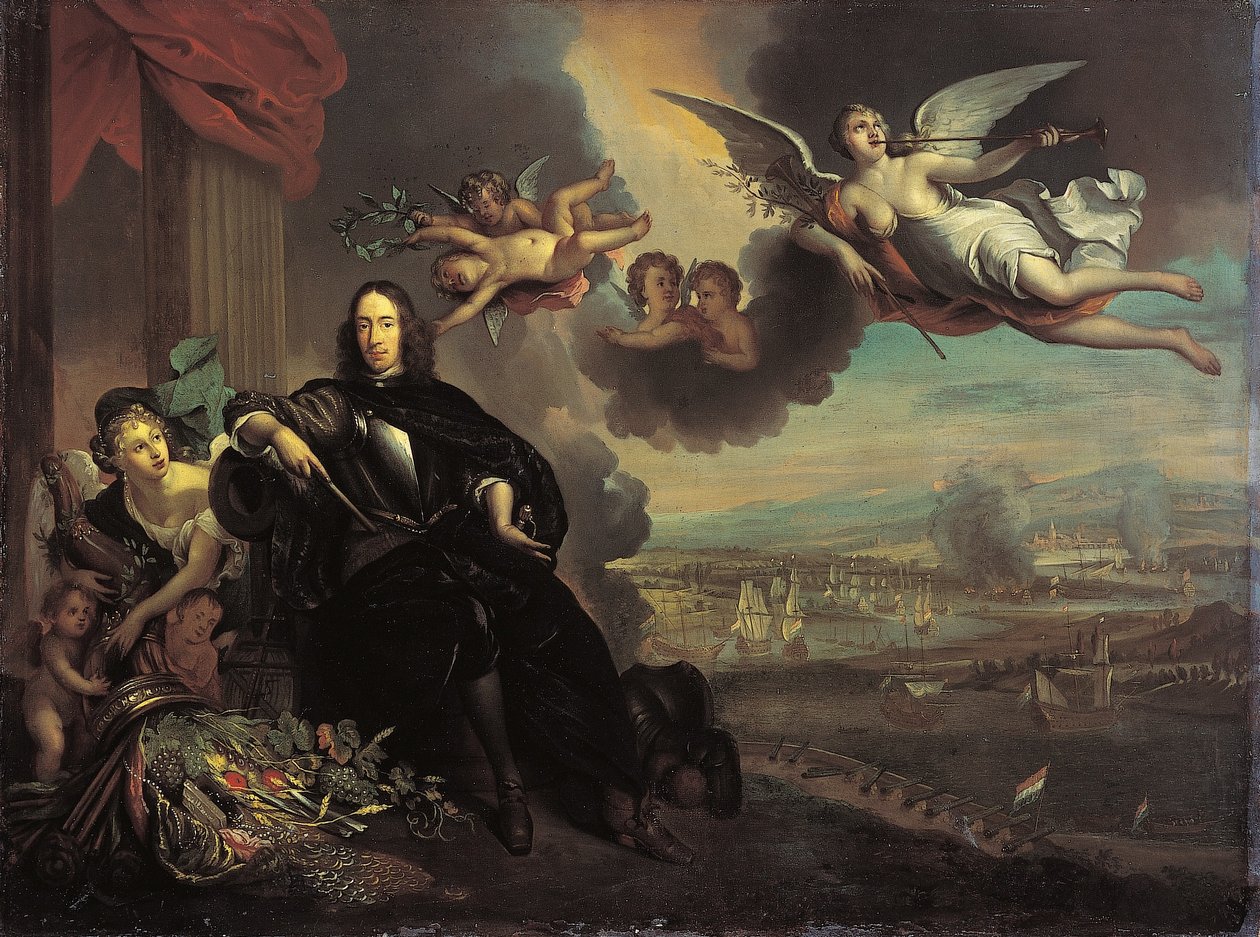 Cornelis de Witt dicsőítése alkotó: Jan de Baen