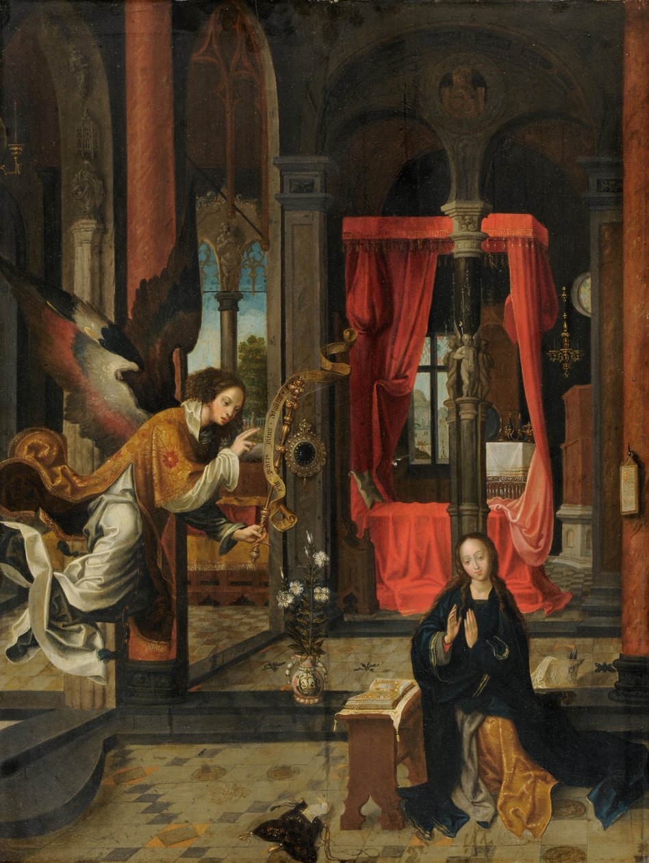 Angyali üdvözlet, 1520-30 alkotó: Jan de Beer