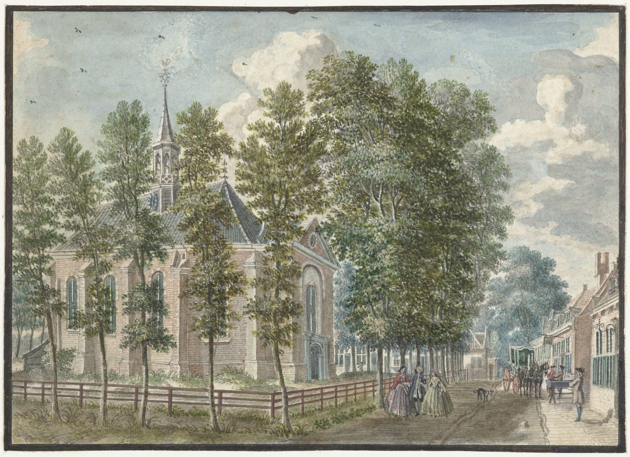 Kilátás a bloemendaali templomra alkotó: Jan de Beijer