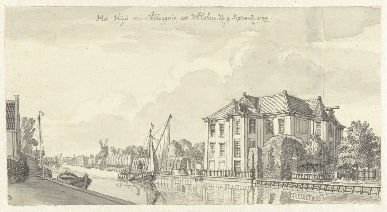 Allongius háza Alphen aan de Rijnben alkotó: Jan de Beijer