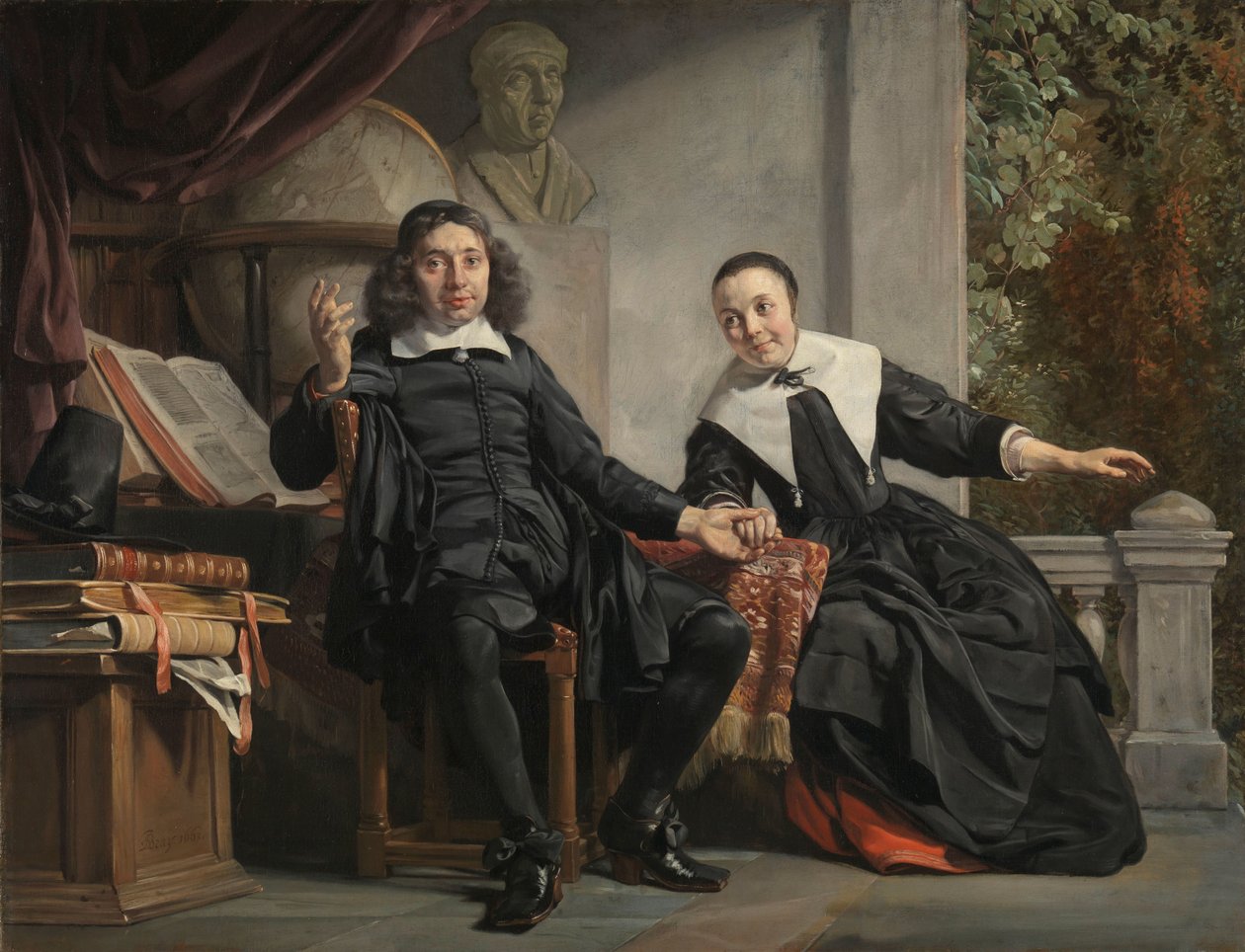 Abraham Casteleyn és felesége, Margarieta van Bancken A haarlemi nyomdász, Abraham Casteleyn és felesége, Margareta van Bancken alkotó: Jan de Bray