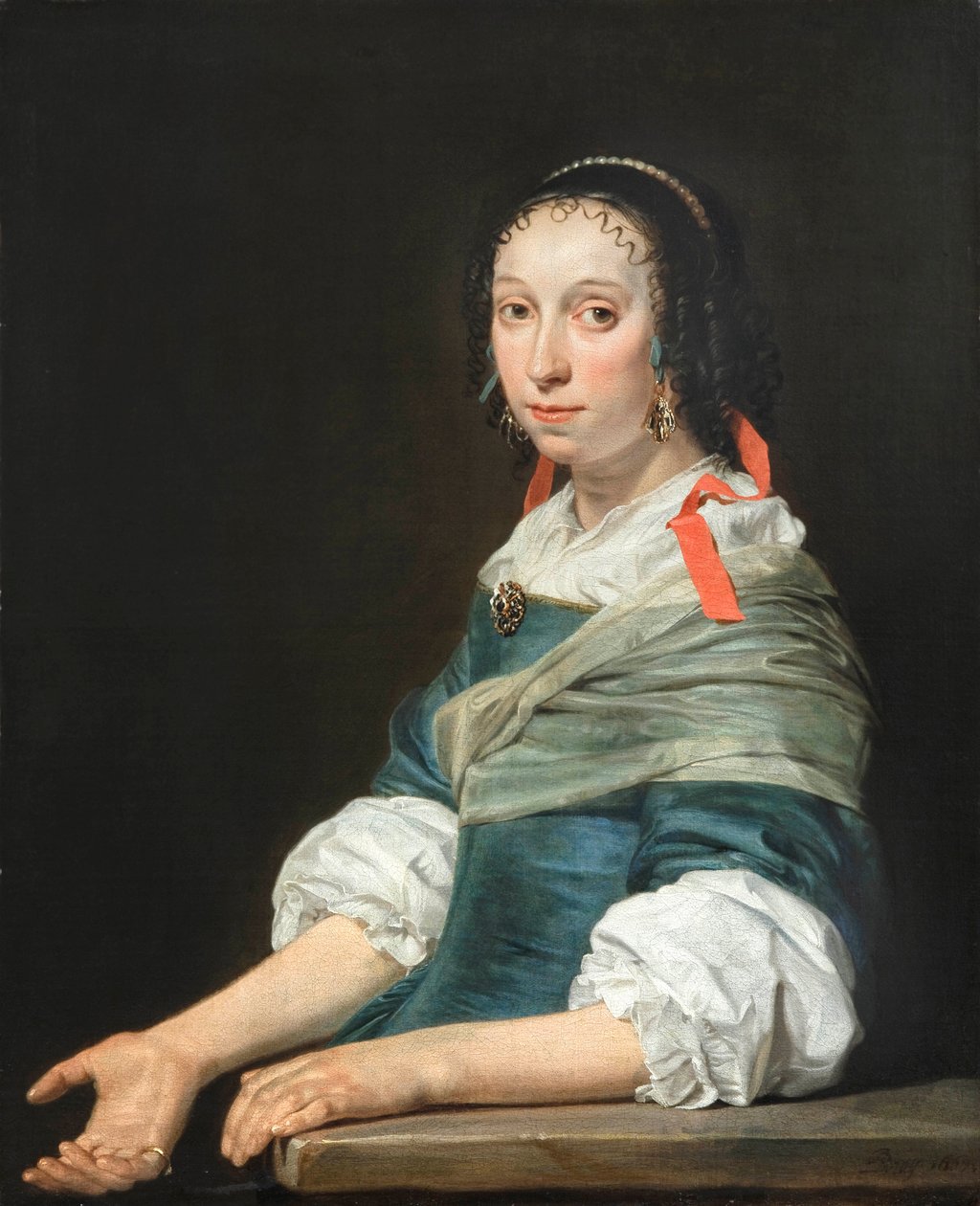 ""Fiatal nő portréja"" (Fiatal nő portréja) Jan de Bray festménye (kb. 1627-1697) alkotó: Jan de Bray