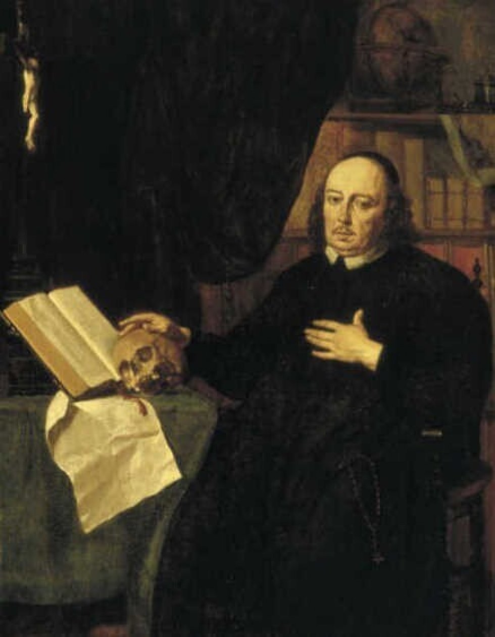 Egy lelkész portréja alkotó: Jan de Bray