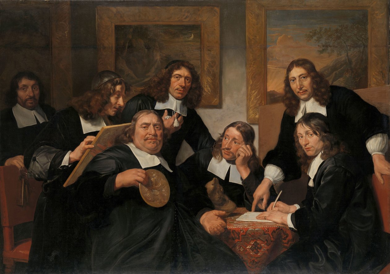 A Szent Lukács céh kormányzói, haarlem, 1675 alkotó: Jan de Bray