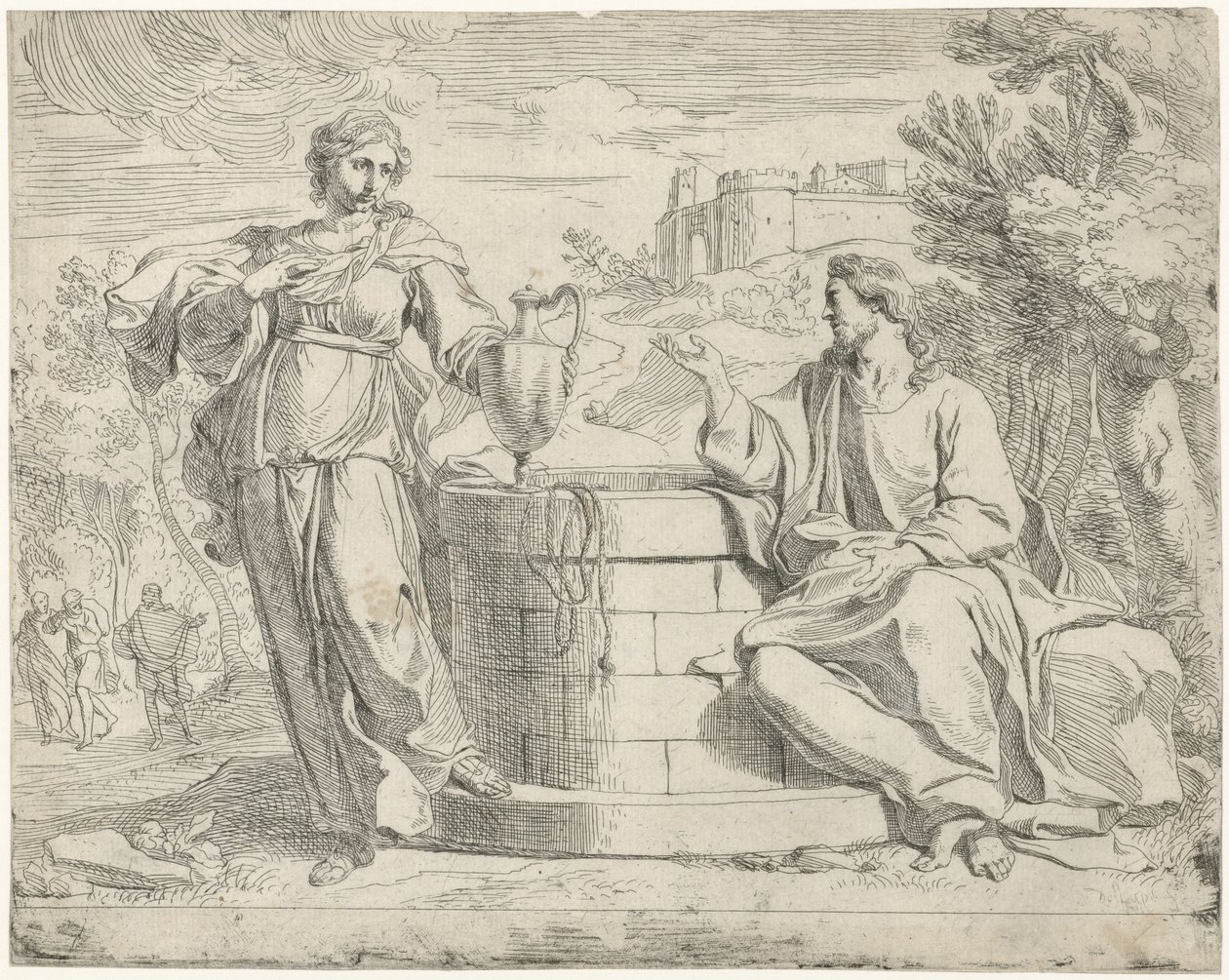Krisztus és a szamaritánus asszony alkotó: Jan de Pape (rejected attribution)